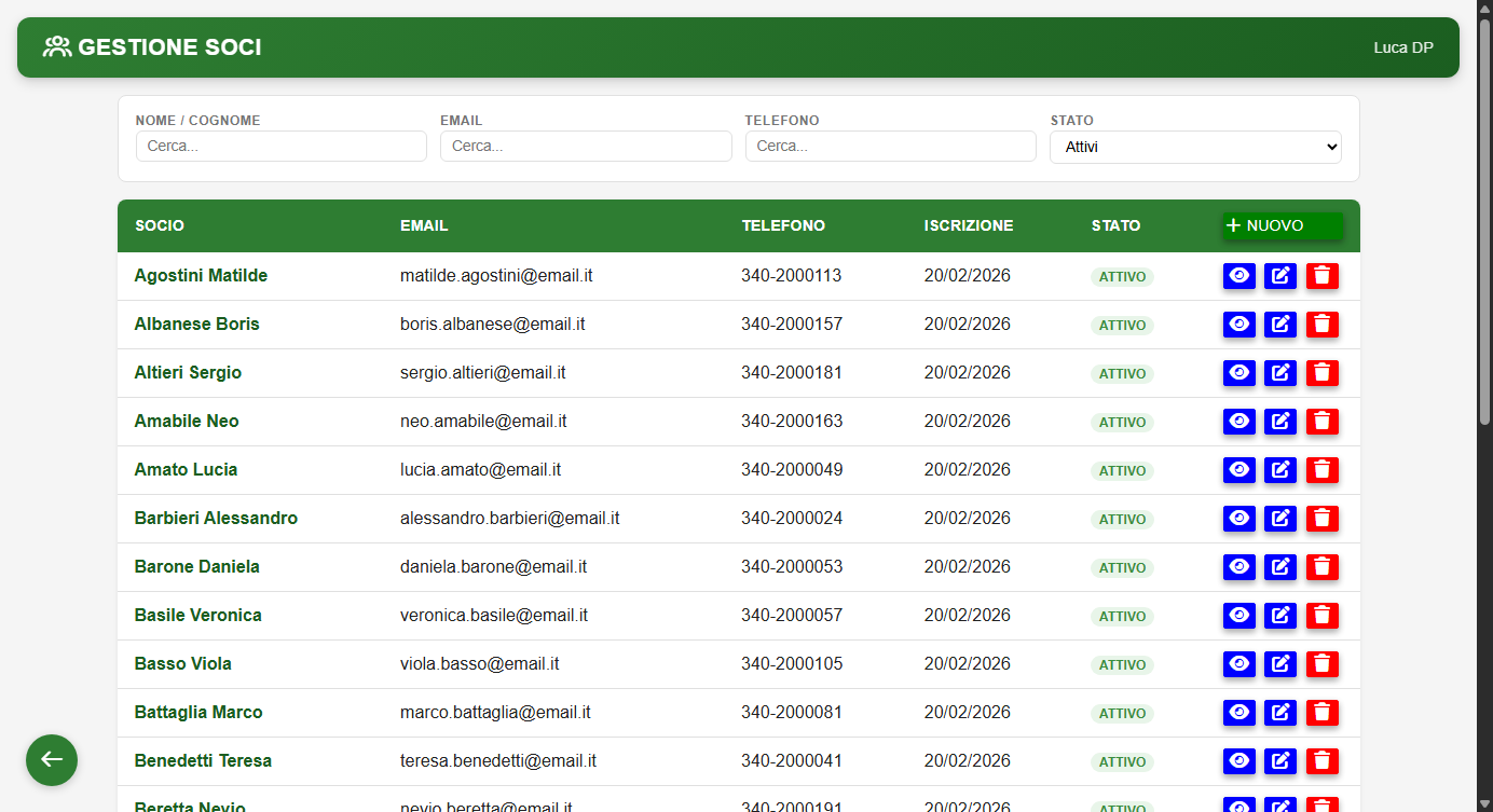 Hive - gestione soci